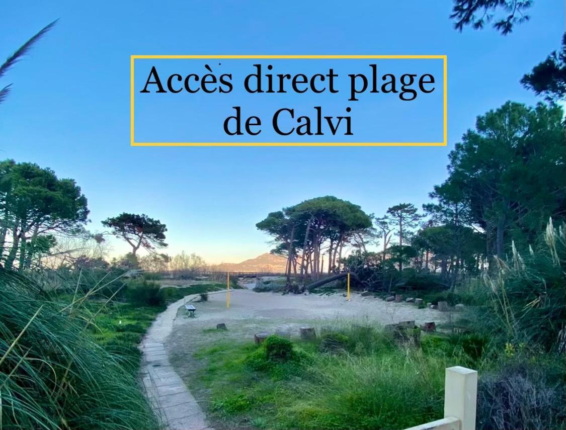 Duplex Calvi Direct Plage ภายนอก รูปภาพ